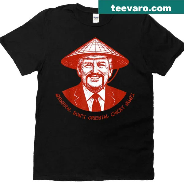 Humorous t-shirt with a saying about chicken nuggets