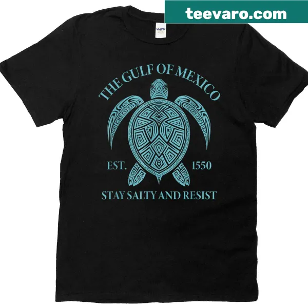 T-shirt featuring a turtle from the Gulf of Mexico