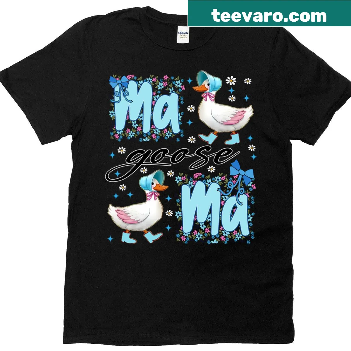 Funny mom-themed T-shirt with floral design and humorous slogan. — on a men's t-shirt