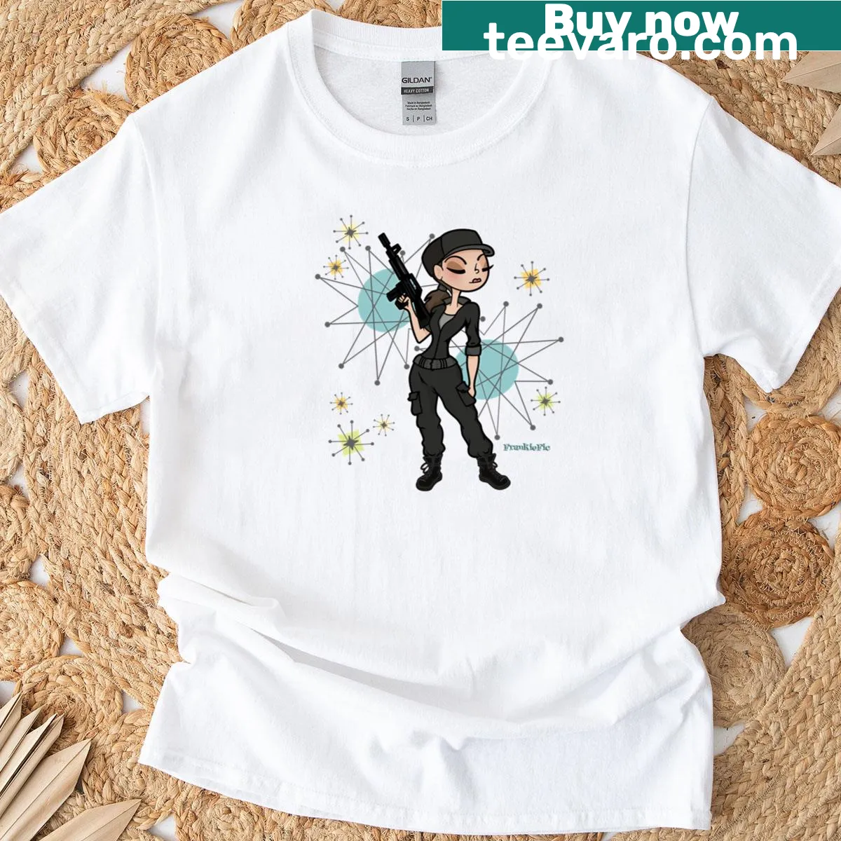 Text graphic shirt honoring military mothers — on a men's t-shirt