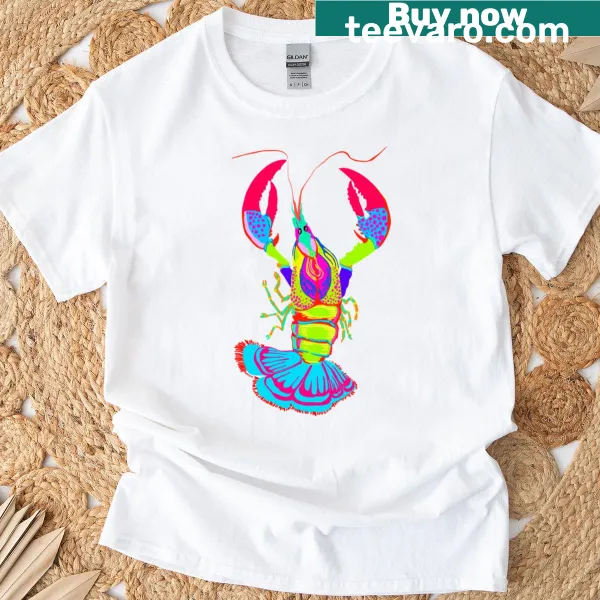 Retro crawfish boil design on women's t-shirt