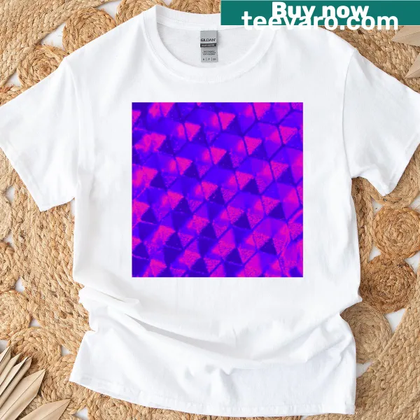 Abstract repeating pattern t-shirt in minimalist style