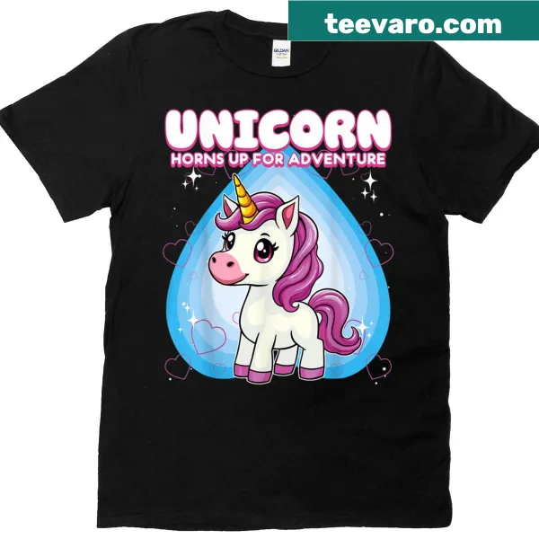 Joyful unicorn design ready for adventure