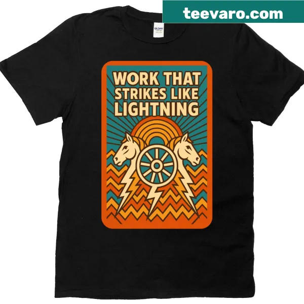 Vintage Teamsters t-shirt with lightning bolt graphic and bold text