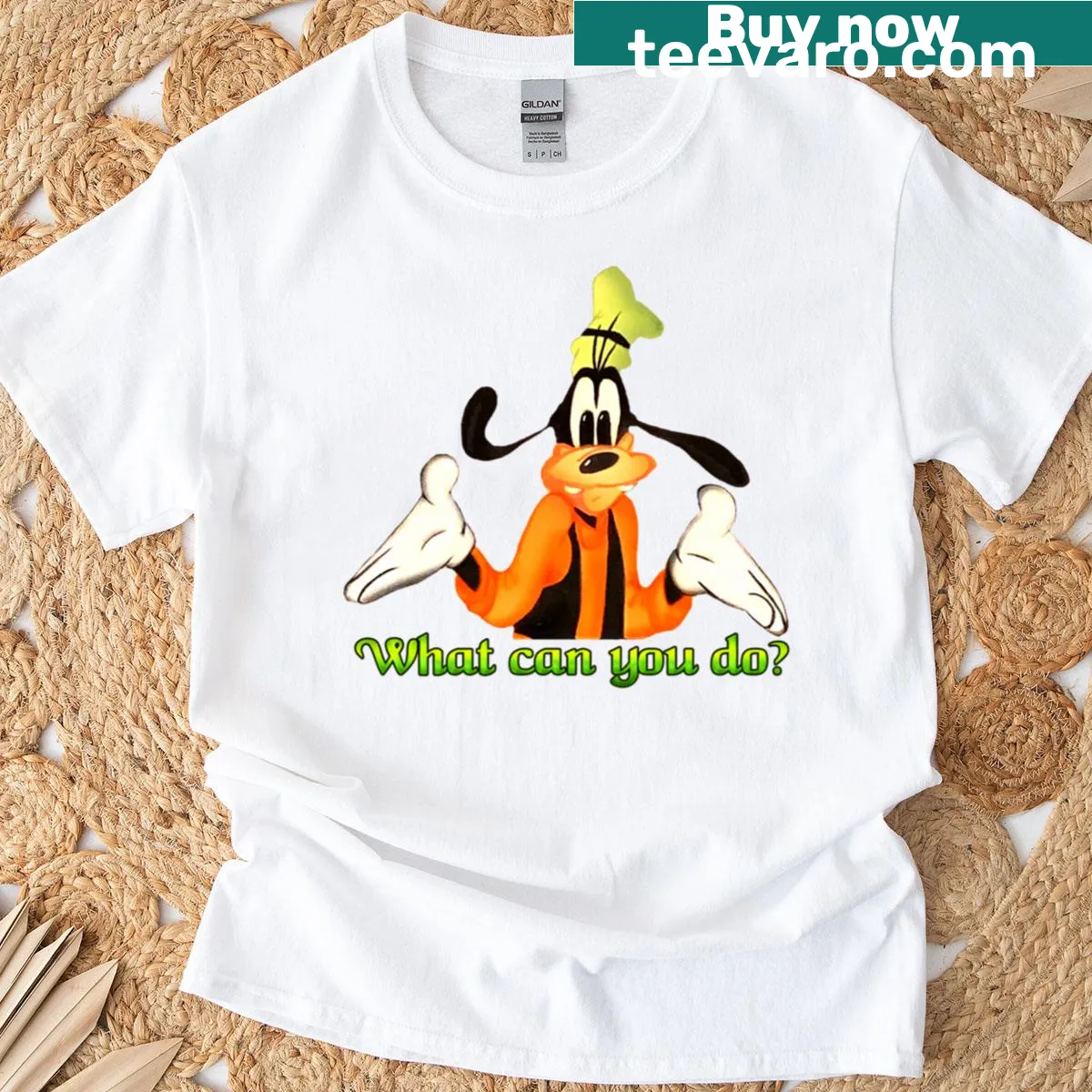 Typographic T-shirt featuring a humorous phrase questioning everyday situations — on a men's t-shirt