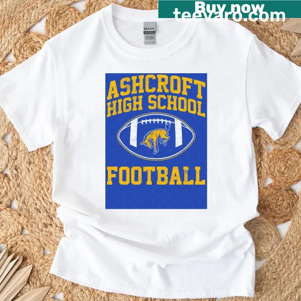 Ashcroft High School Football graphic tee with bold typography
