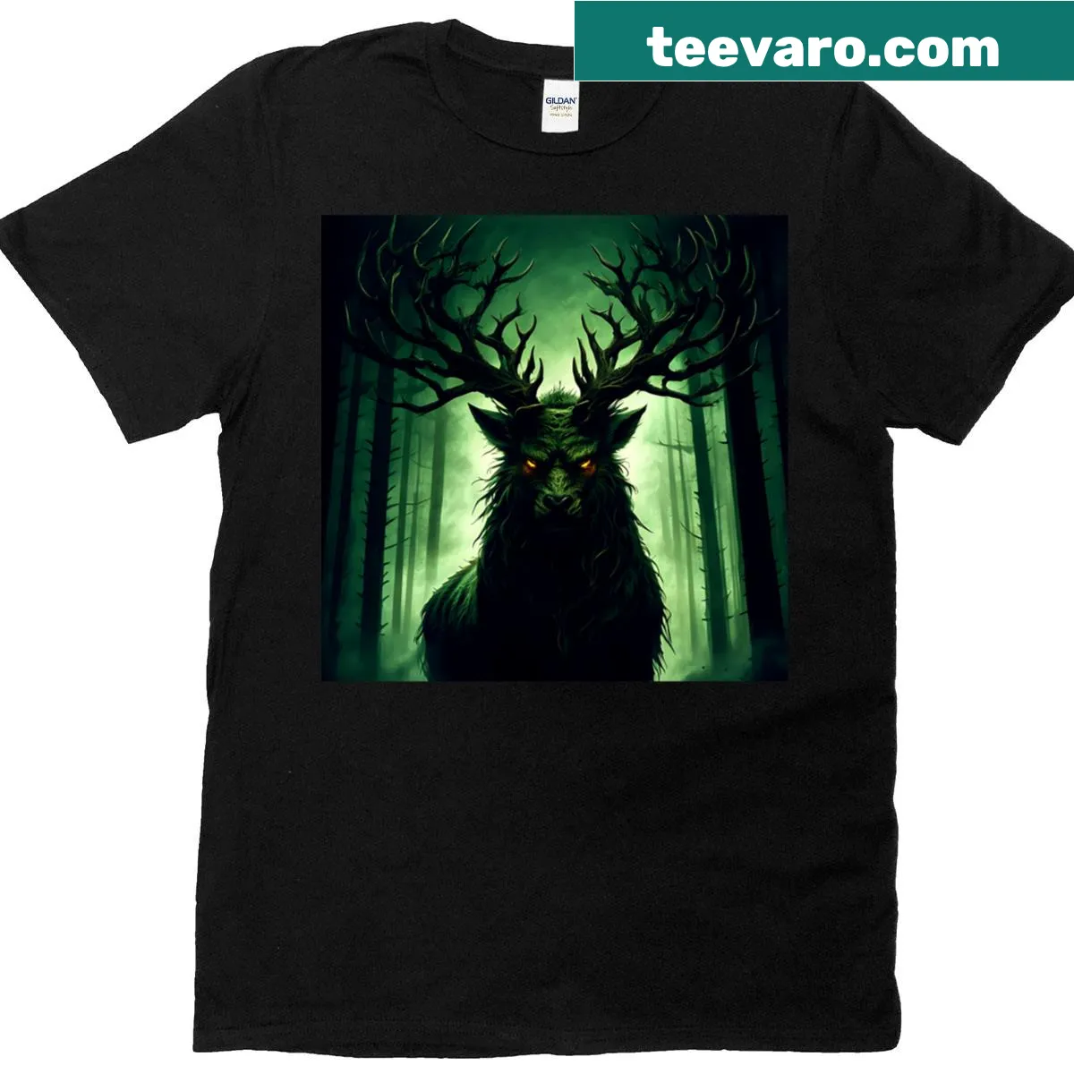Inspirational t-shirt with Born Of Legend Raised By Shadows phrase — on a men's t-shirt