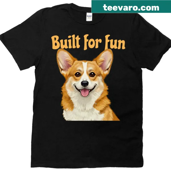 Scoop neck T-shirt with the phrase Built For Fun