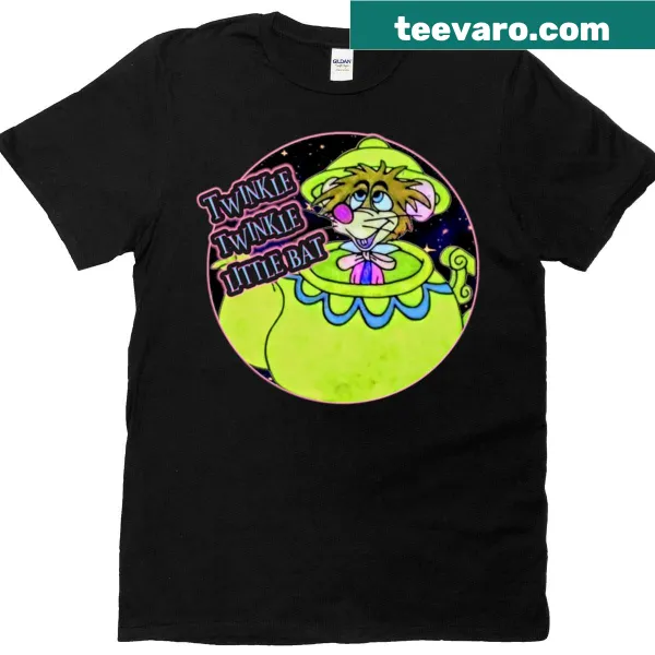 Illustration of a whimsical door mouse on T-shirt