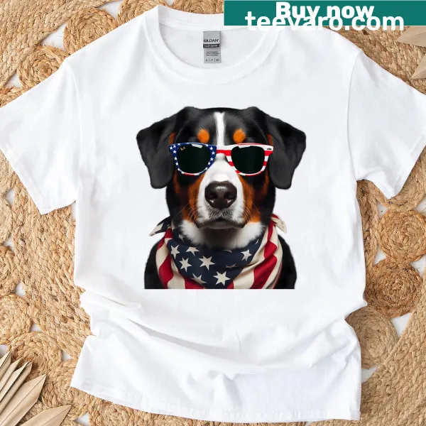4th of July t-shirt for Entlebucher Mountain Dog owners