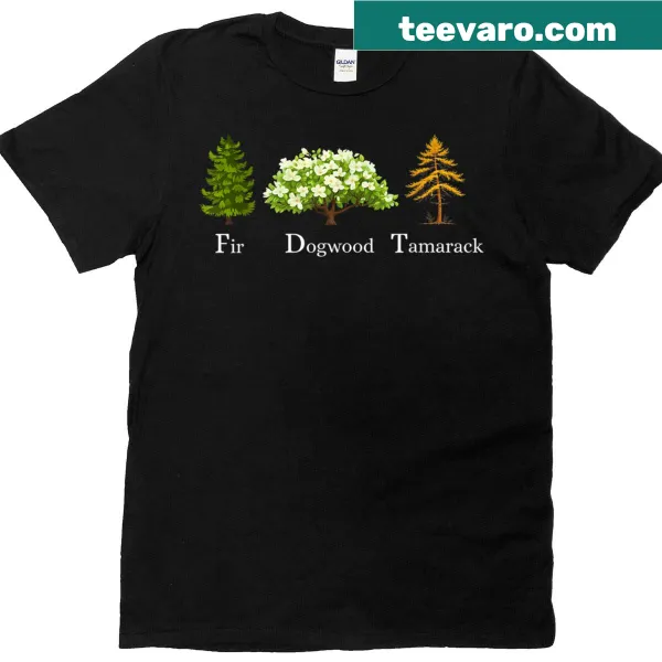 Vintage T-shirt with tree designs representing national parks