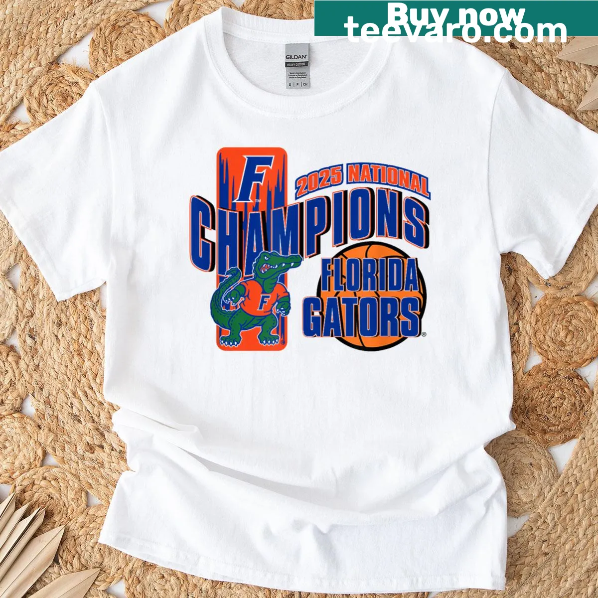 Florida Gators mascot t-shirt for the 2025 NCAA Champions — on a men's t-shirt