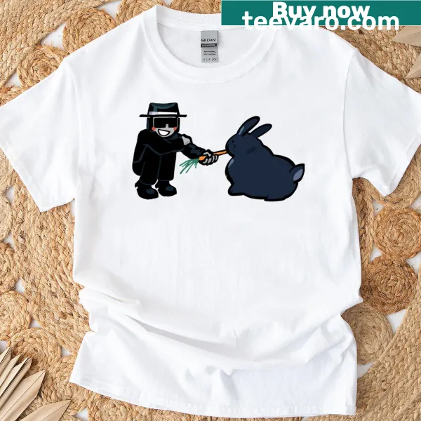 Whimsical typography t-shirt featuring Forsaken Chance and Bunny Spade