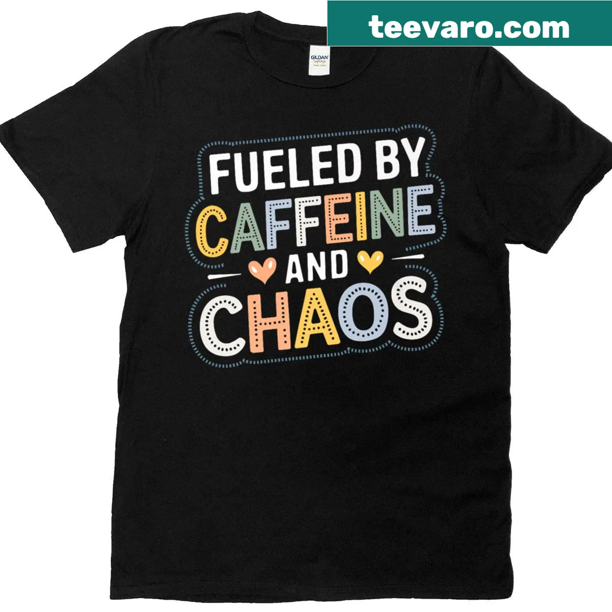 Coffee-themed T-shirt for moms with humorous graphic — on a men's t-shirt