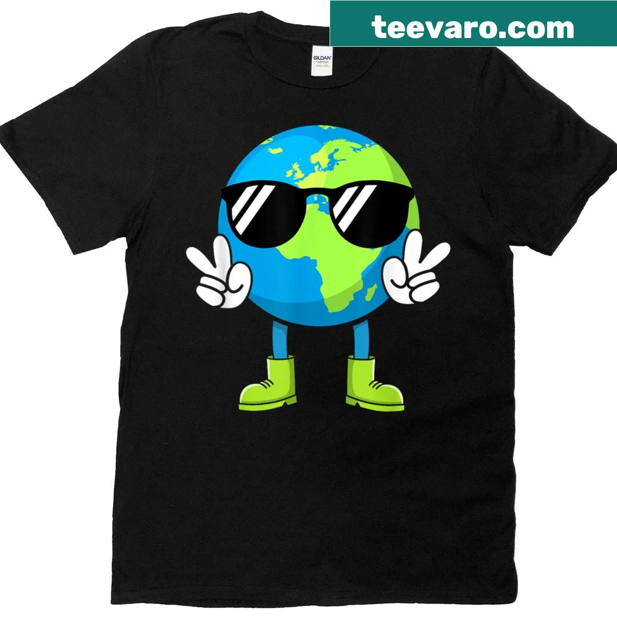 Illustration promoting Earth Day on kids t-shirt — on a men's t-shirt