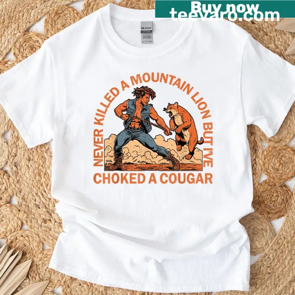 Edgy design featuring cougar hunting humor