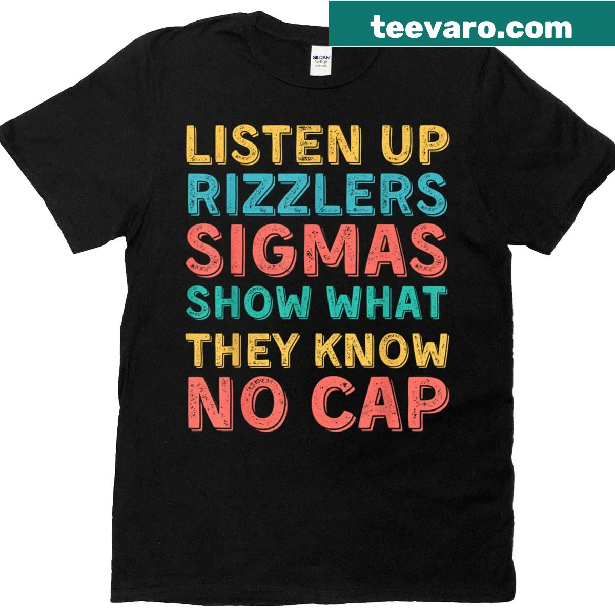 Humorous Listening Up Rizzlers T-shirt for teachers — on a men's t-shirt