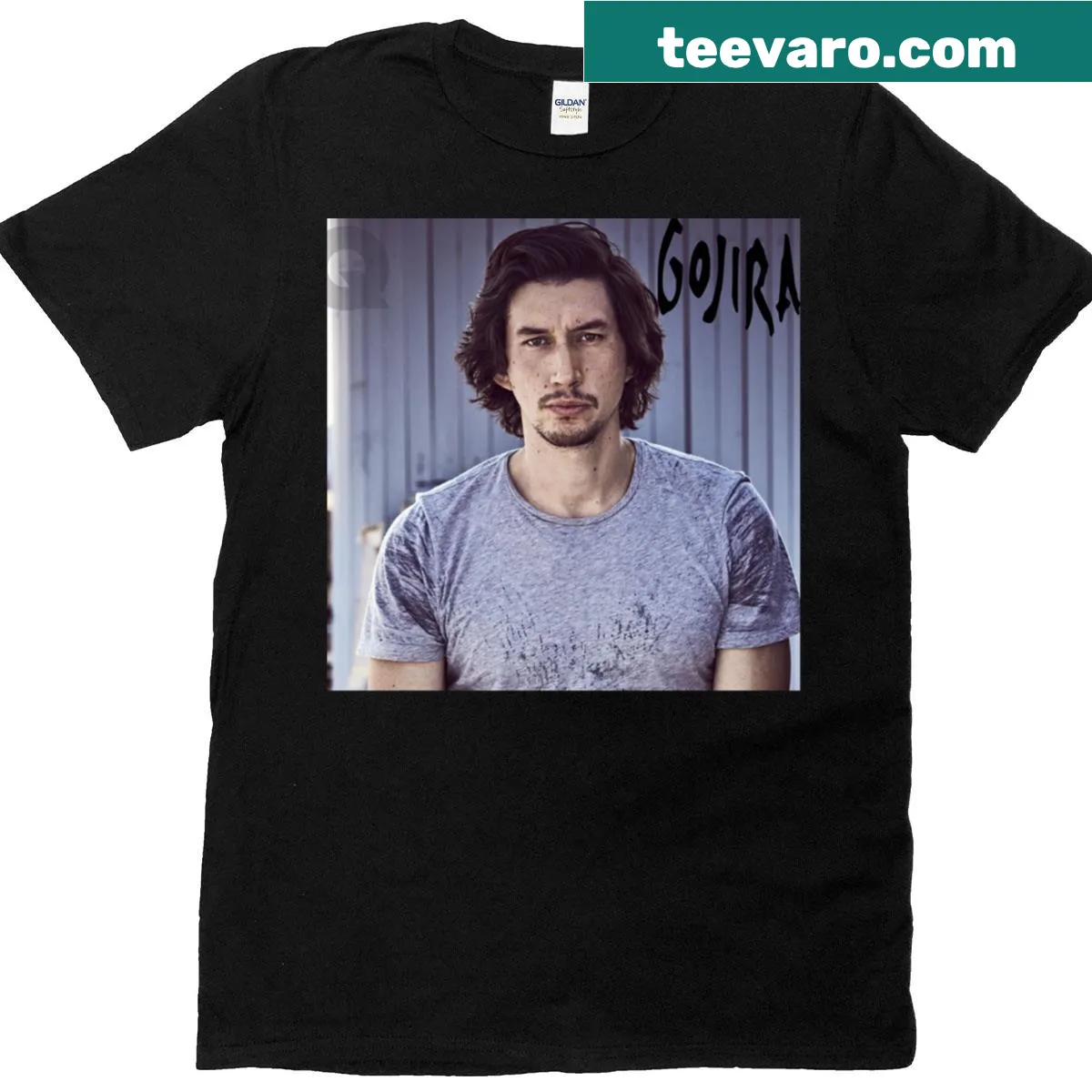 Gojira band t-shirt featuring unique artwork — on a men's t-shirt