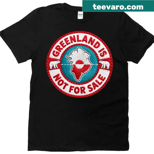 Greenland Flag Resist Bear graphic T-shirt