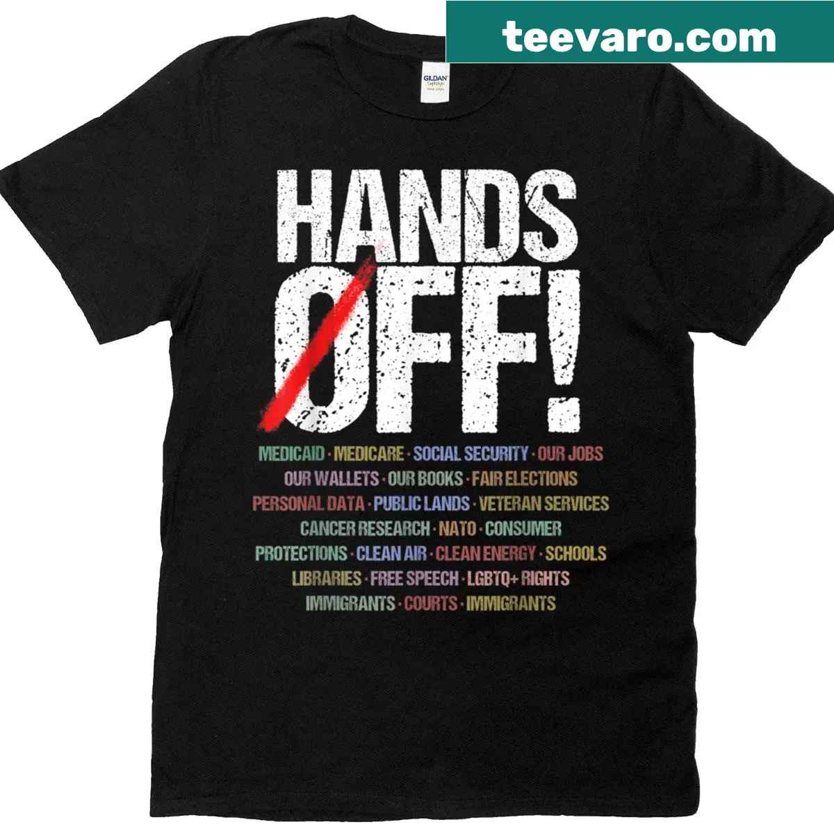 Bold protest-themed t-shirt with empowering message — on a men's t-shirt
