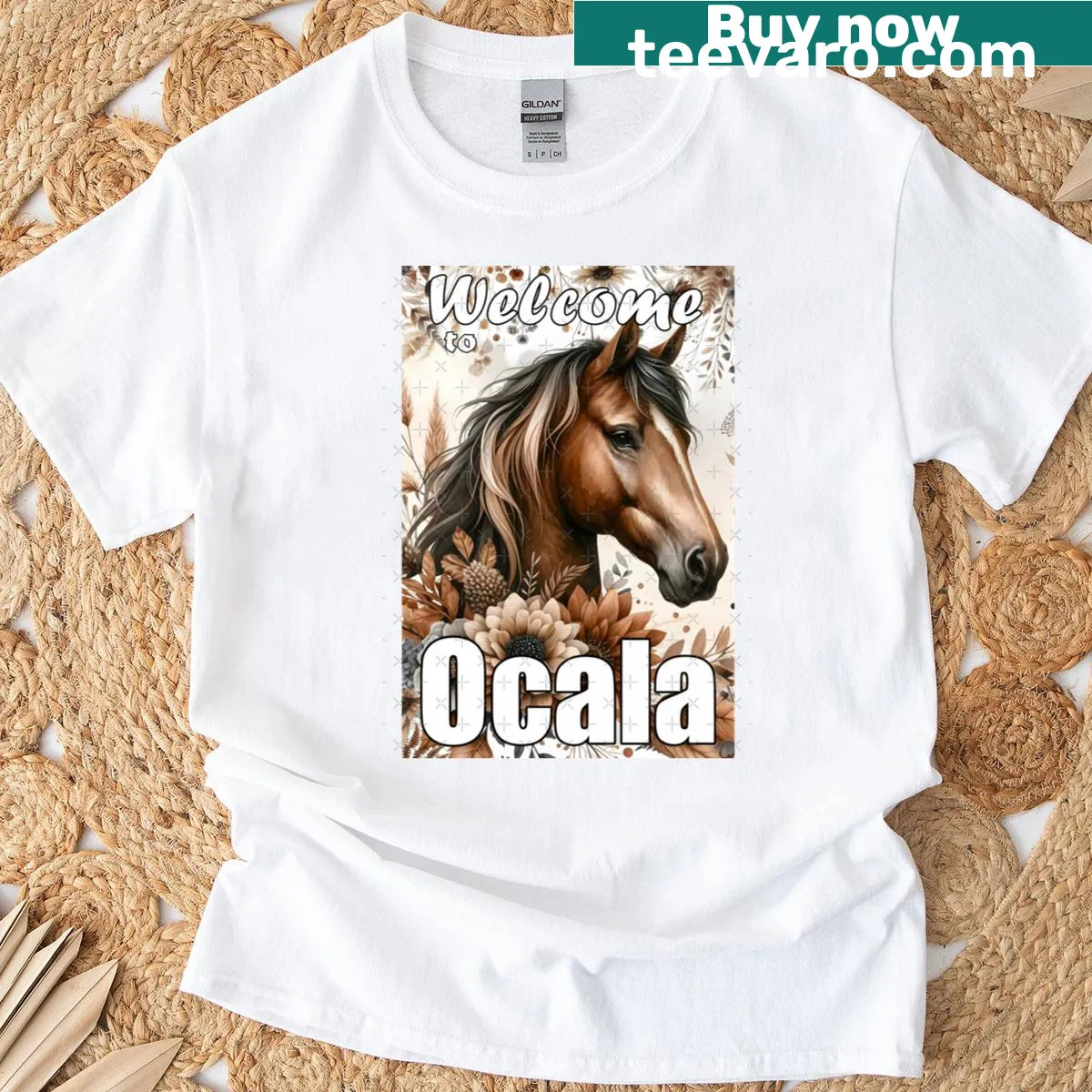 T-shirt saying 'Welcome To Ocala' — on a men's t-shirt