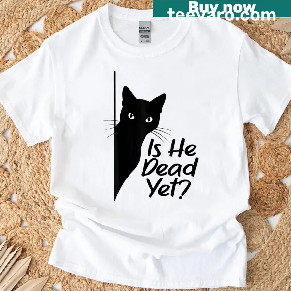 Sarcastic cat humor t-shirt with bold text design