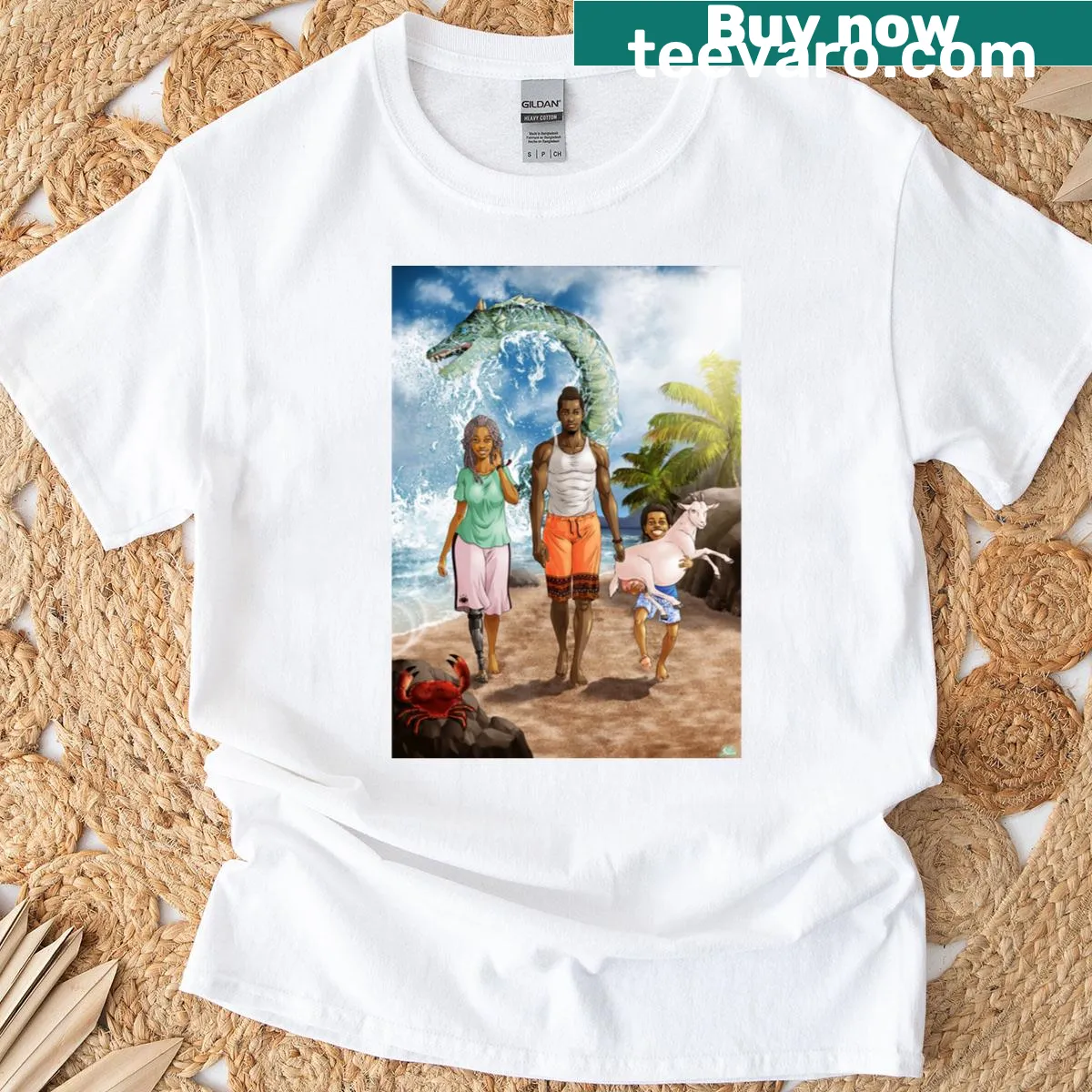 Text shirt that says 'It's Summer, Have Fun' in a bold design — on a men's t-shirt