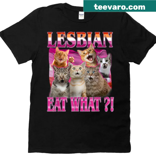 Funny cat-themed LGBTQ+ pun t-shirt