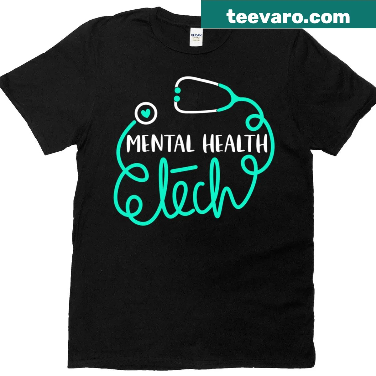 Cute psychiatric technician illustration on T-shirt. — on a men's t-shirt