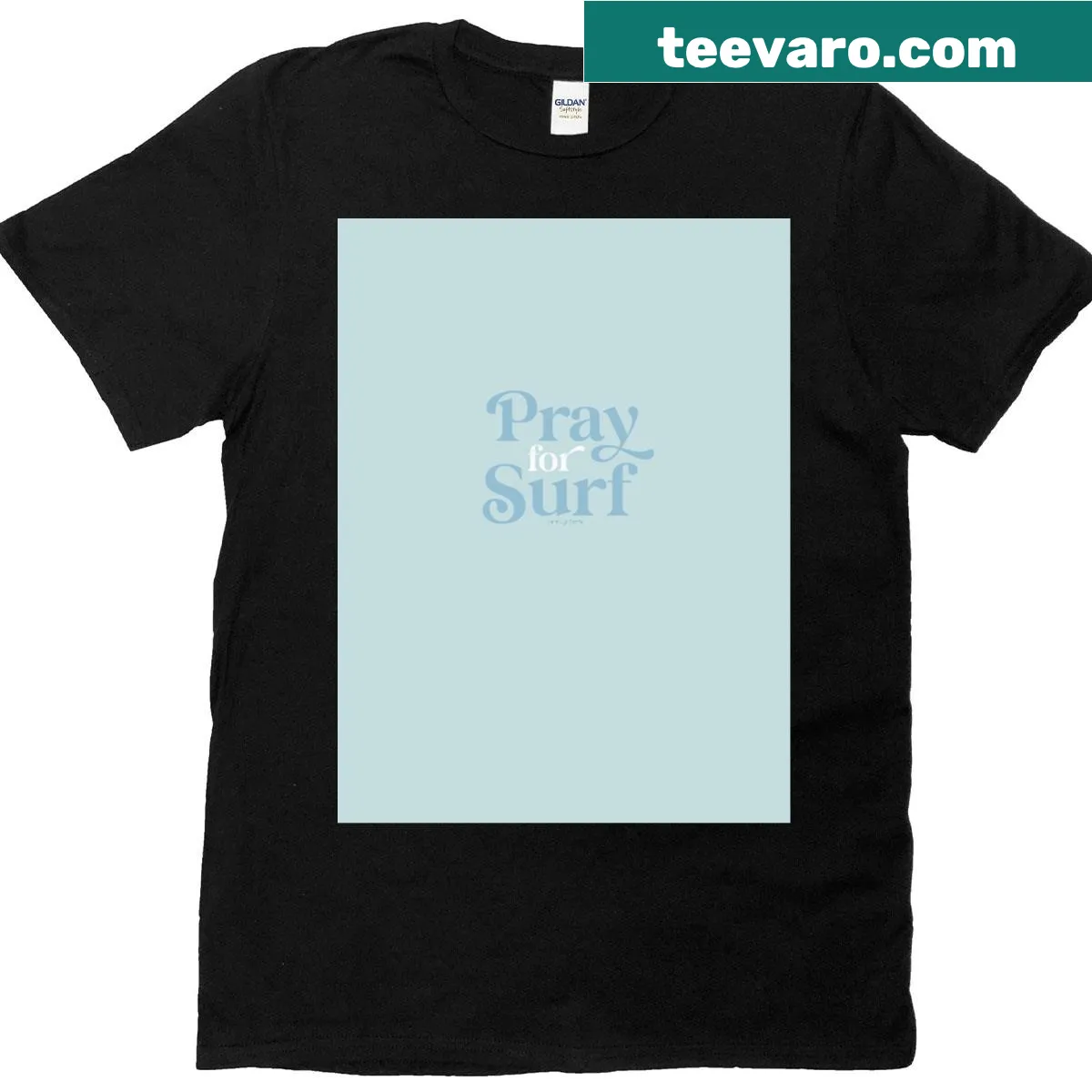 Chill coastal graphic design T-shirt promoting surf culture. — on a men's t-shirt