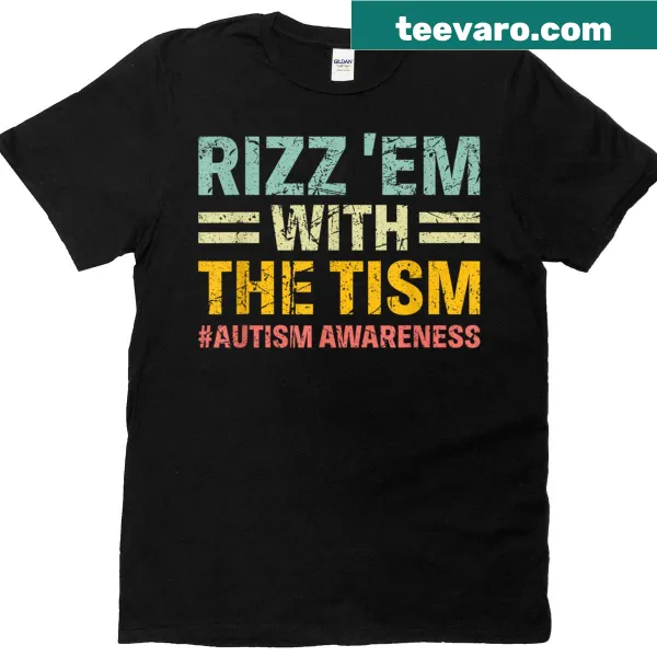 Humorous autism awareness T-shirt with bold typography