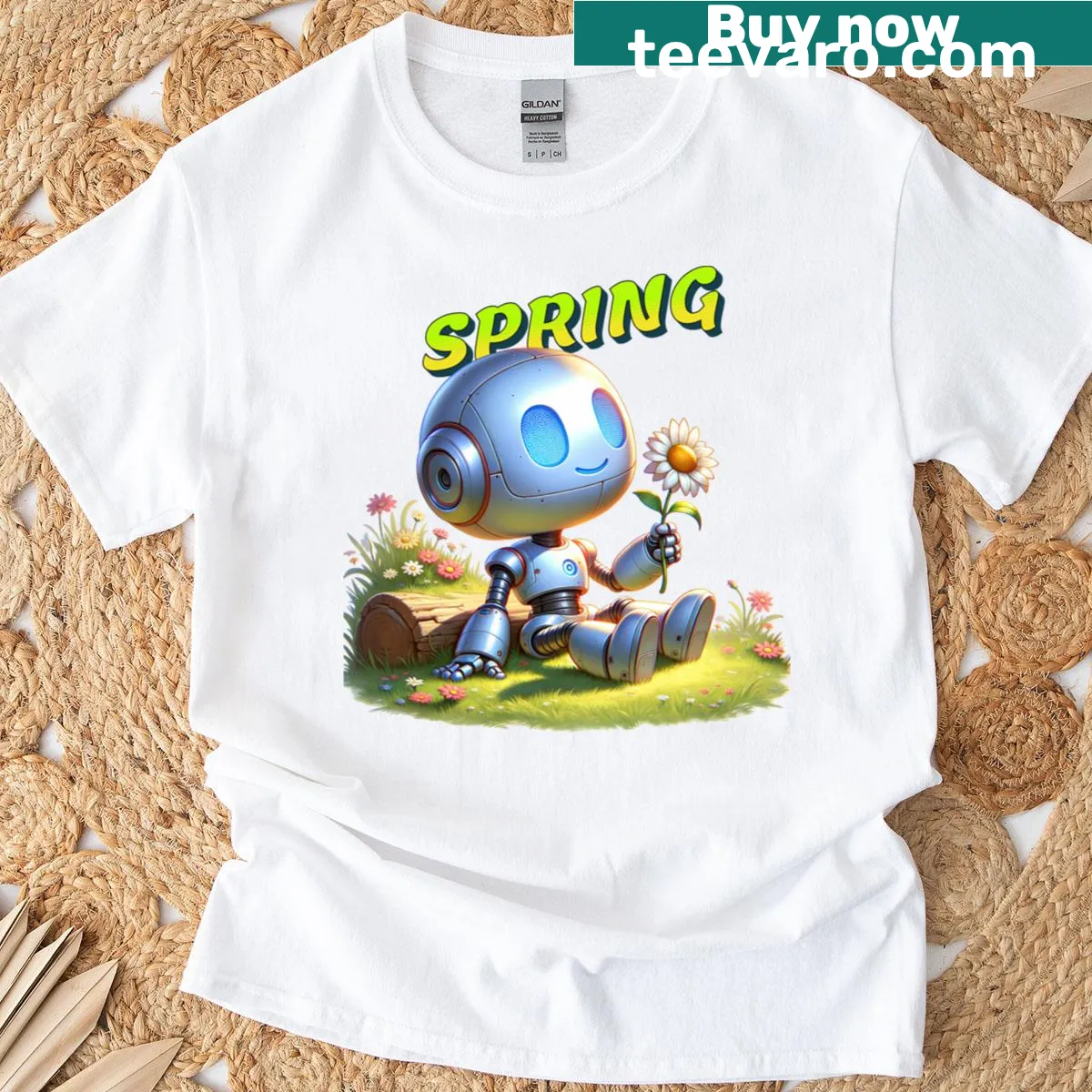 Cute illustration of a bunny with bubblegum and yellow glasses — on a men's t-shirt
