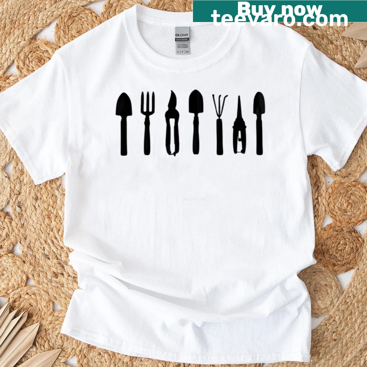 Typography t-shirt with the phrase 'Spring Is Here' — on a men's t-shirt