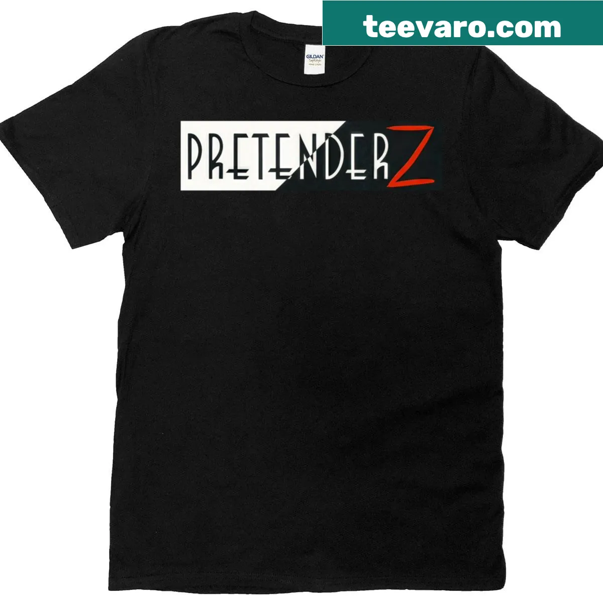 Vintage T-shirt featuring The Pretenderz graphic — on a men's t-shirt