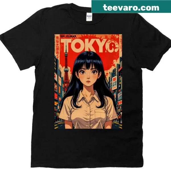 Tokyo's Silent Muse t-shirt with elegant typography design