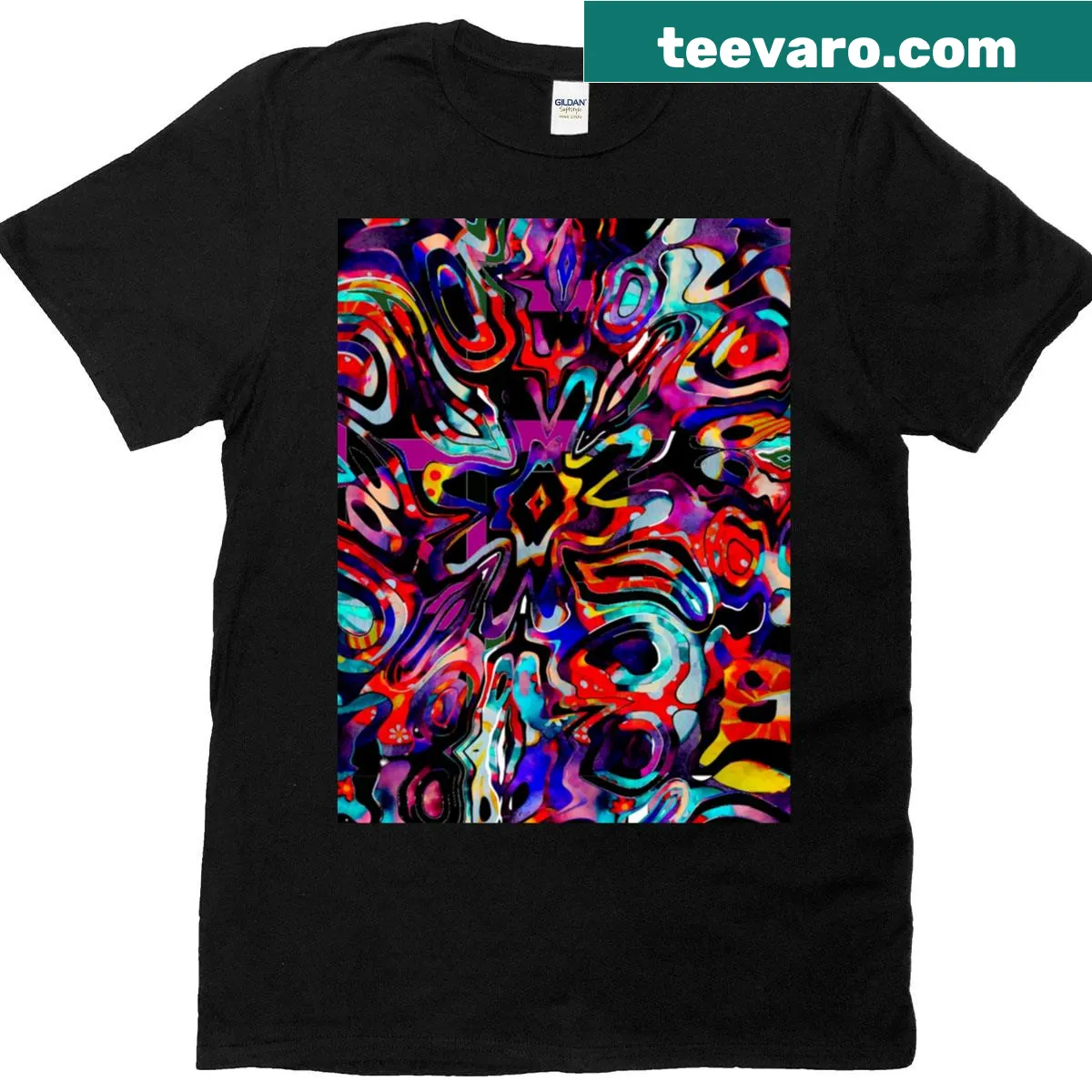 Stylish graphic T-shirt with bold typography design. — on a men's t-shirt