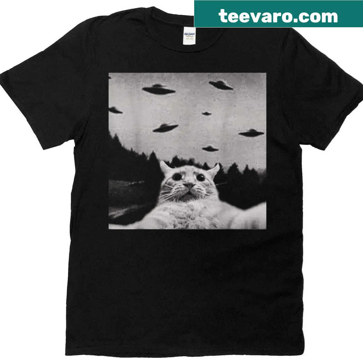 Funny cat-themed t-shirt with bold text — on a men's t-shirt