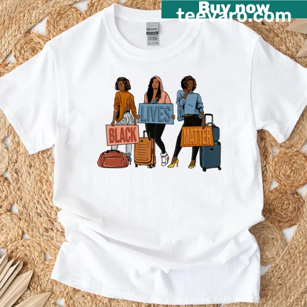 Premium T-shirt with bold Black Lives Matter typography