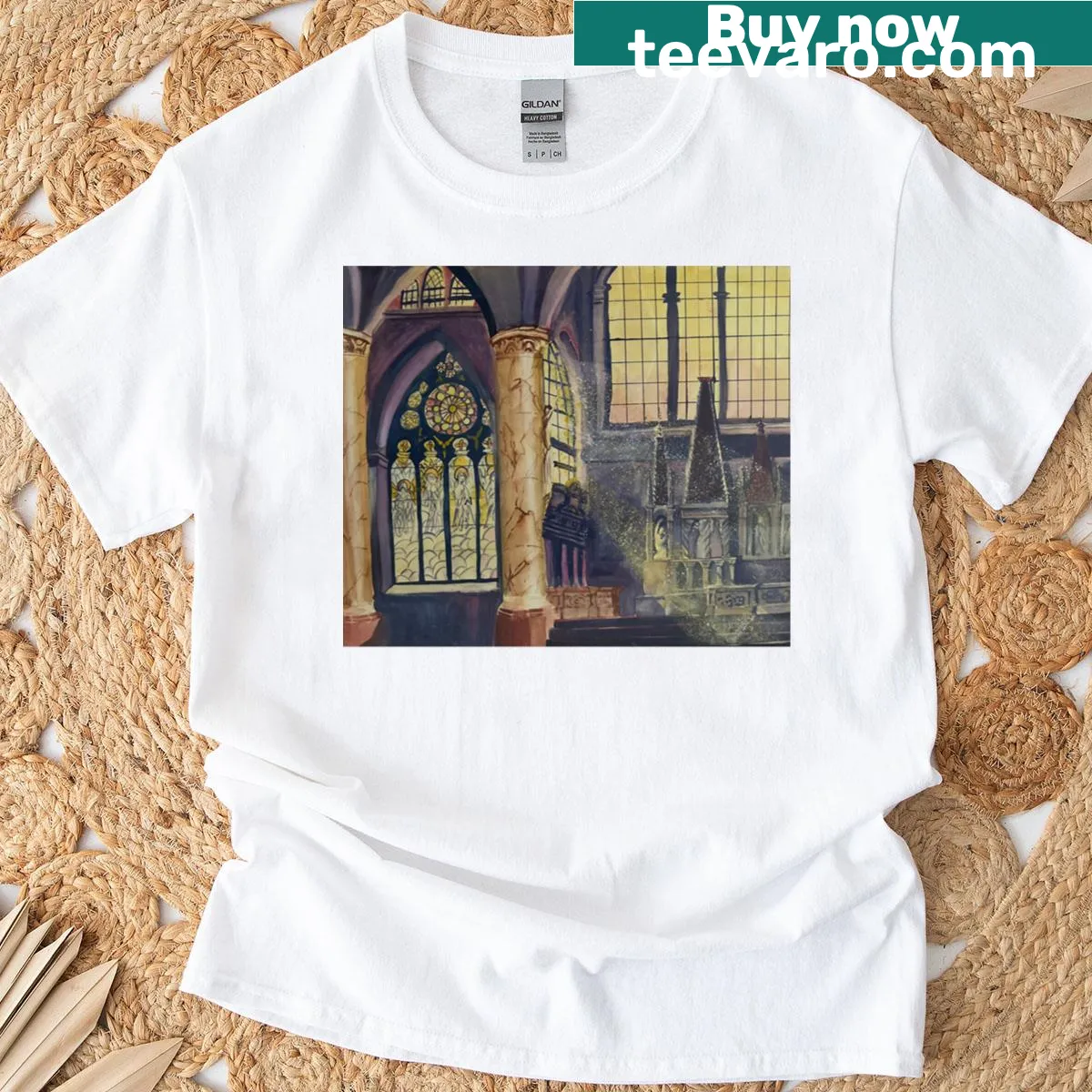 Watercolor scenery of St. Paul on a T-shirt. — on a men's t-shirt