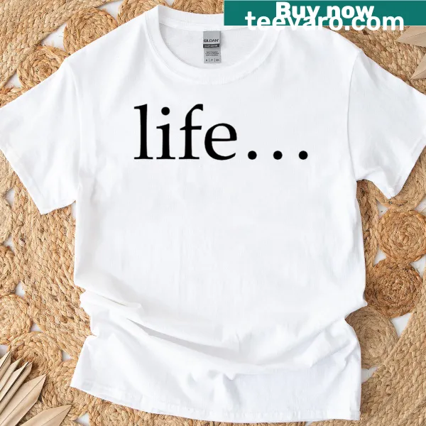 T-shirt with humorous saying 'Copy Of Life'.