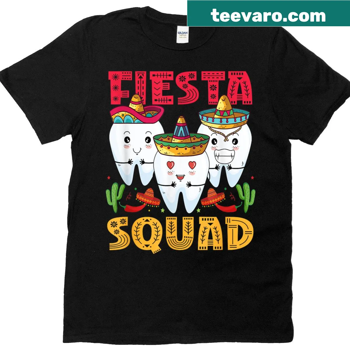 Cartoon-style Cinco De Mayo T-shirt for festive celebrations. — on a men's t-shirt