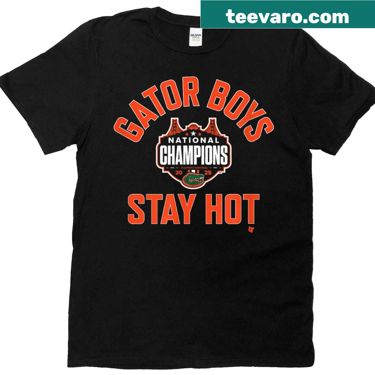 Commemorative T-shirt celebrating Florida basketball champs. — on a men's t-shirt