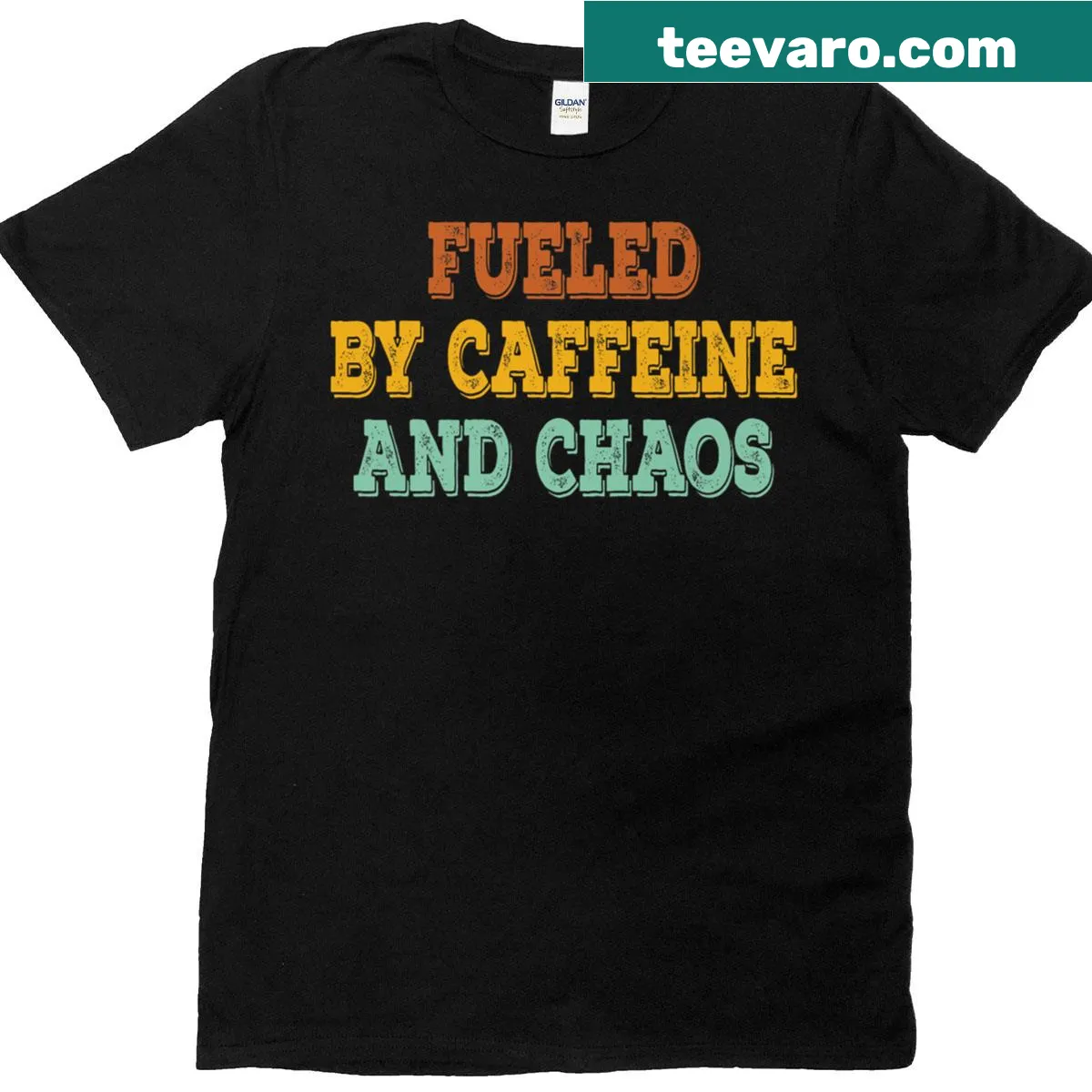 Premium T-shirt with humorous saying about coffee — on a men's t-shirt