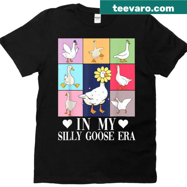 Cute Goose Meme T-shirt with humorous design for animal lovers