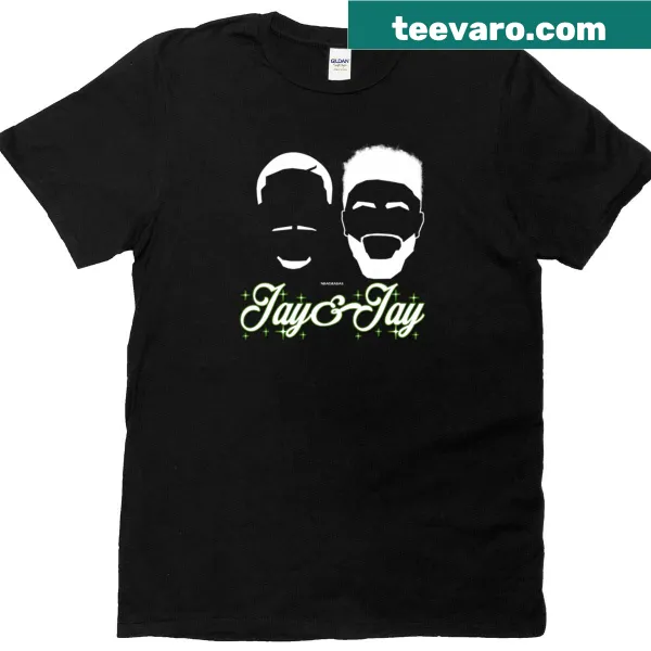 Celtics T-shirt featuring bold Jay Amp Jay graphics