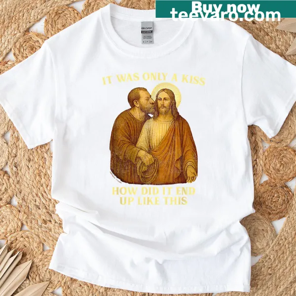 Playful typography T-shirt with humorous relationship quote.