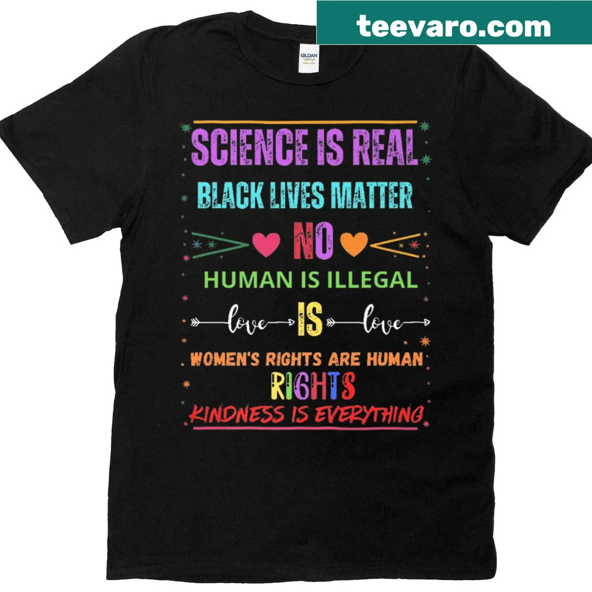 Kindness Is Everything T-shirt promoting equality and kindness — on a men's t-shirt