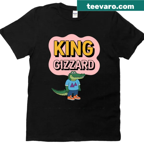 King Gizzard T-shirt featuring an artistic band-inspired design