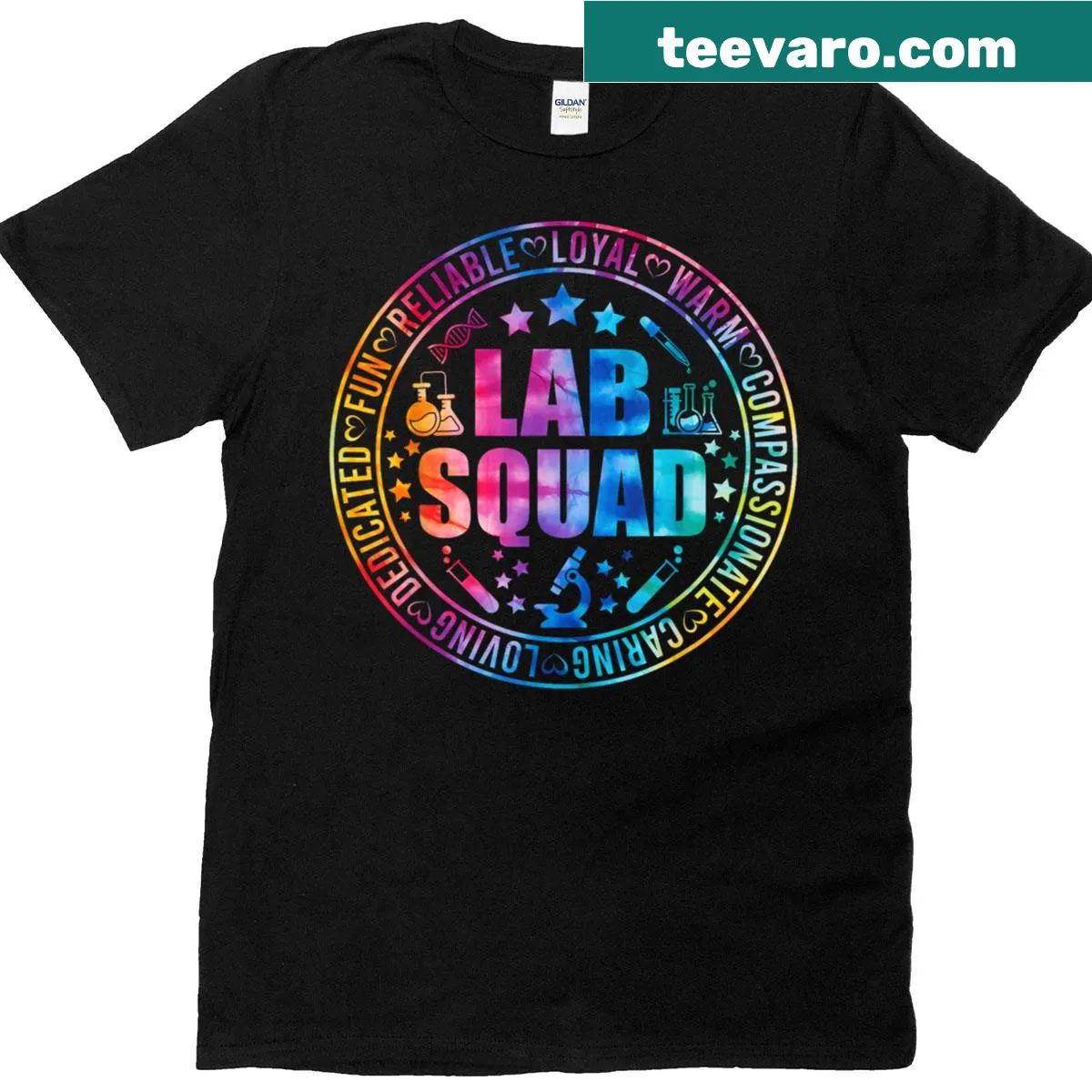 Lab Week 2025 T-shirt celebrating medical technicians with a fun design — on a men's t-shirt