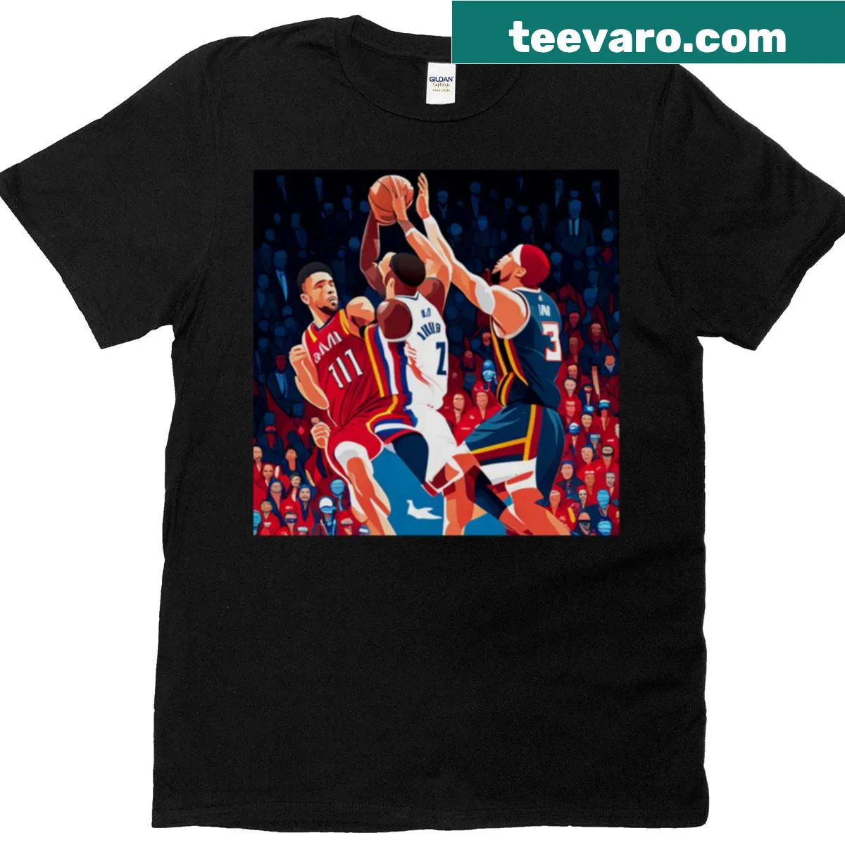 Long T-shirt with a bold design expressing love for basketball — on a men's t-shirt